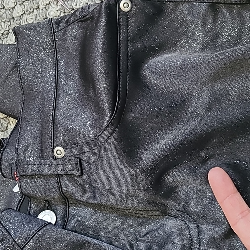 Y2K MISEMEANOR‎ PANTS BLACK POLYESTER SPANDEX SIZE 5 - Picture 11 of 14